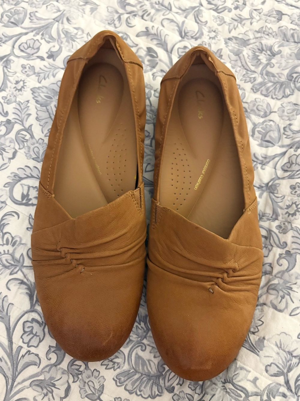 Clark’s Rena Way Pintuck Flat Shoes